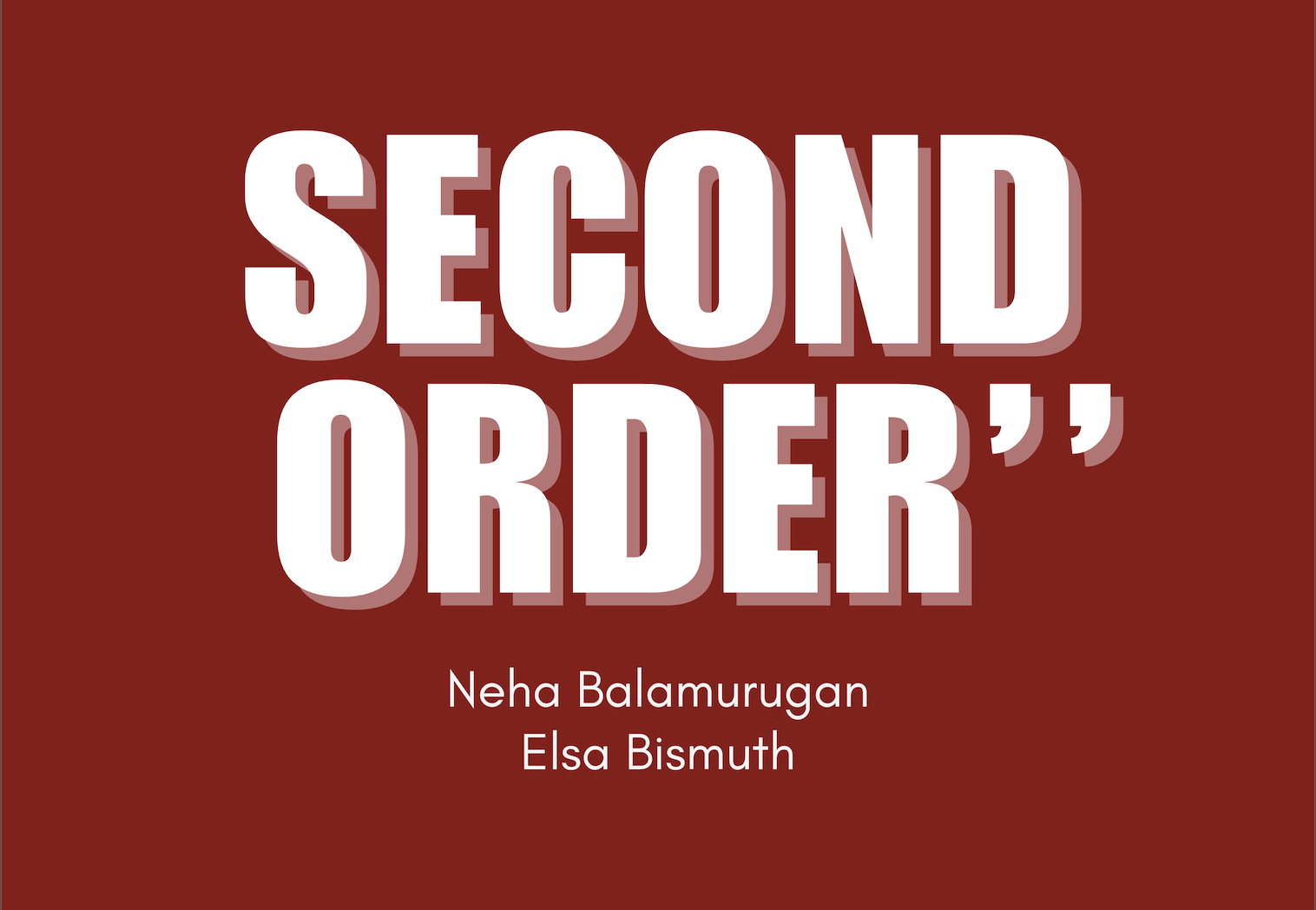 Second Order Podcast